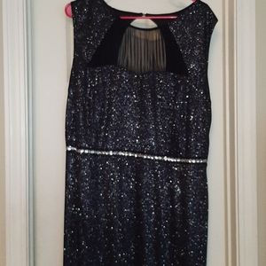 Holiday Black a silver Dress